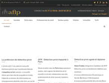 Tablet Screenshot of afip-detective.com